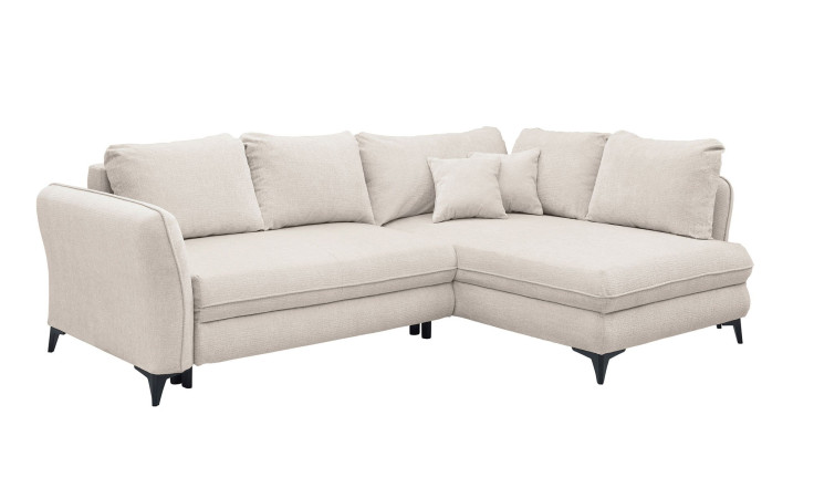 Ecksofa Hereford mit Stoff-Bezug in der Farbe Ivory