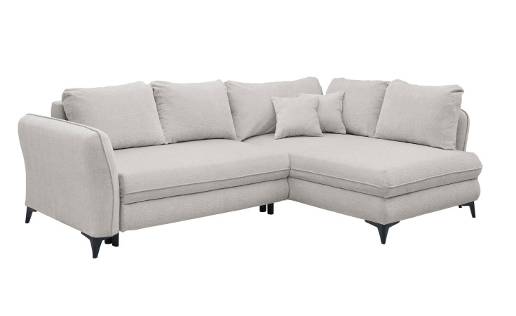 Ecksofa Hereford mit Stoff-Bezug in der Farbe Silver