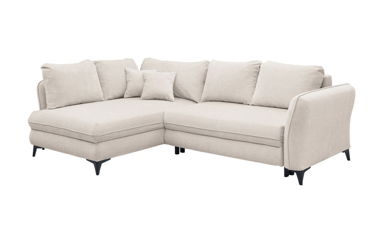 Ecksofa Hereford mit Stoff-Bezug in der Farbe Ivory