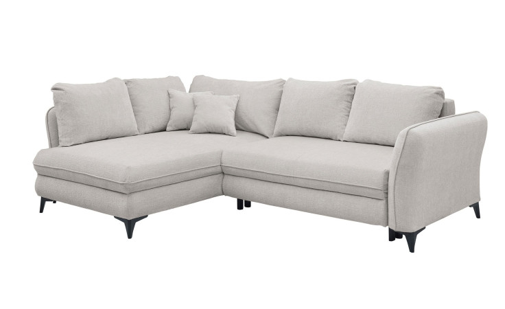 Ecksofa Hereford mit Stoff-Bezug in der Farbe Silver