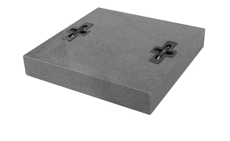 doppler Design-Platte 55 kg aus Granit in Anthrazit