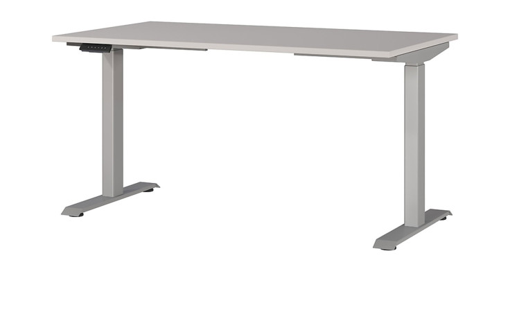 Höhenverstellbarer Schreibtisch Move & Work in Kaschmir/Silber