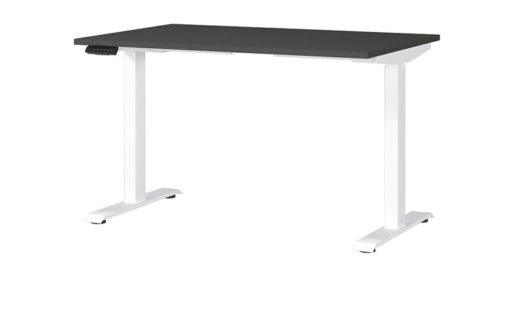 Höhenverstellbarer Schreibtisch Move & Work in Graphit/Weiß