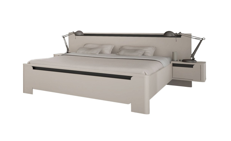 Bettanlage Venedig, Bettgestell mit hängenden Nachttischen