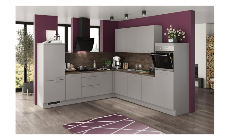 artego Küche Turin Arktisgrau Eiche Tabak Nachbildung