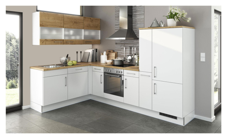 artego Küche Turin Trendy Weiss Kastelleiche