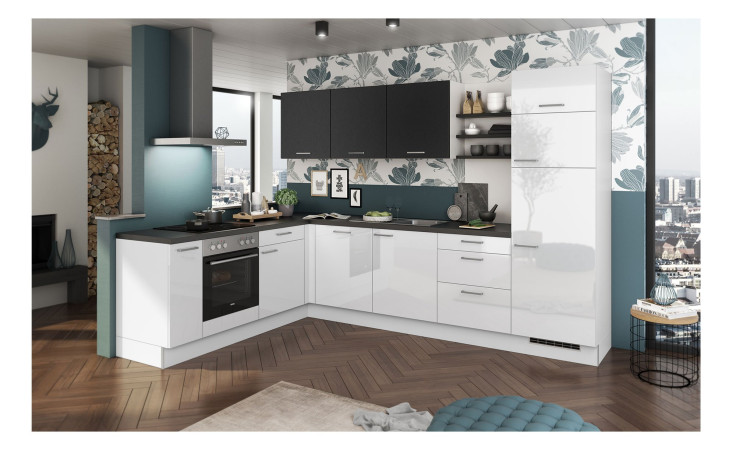 artego Küche Eco / Steel Weiß Titan dunkel