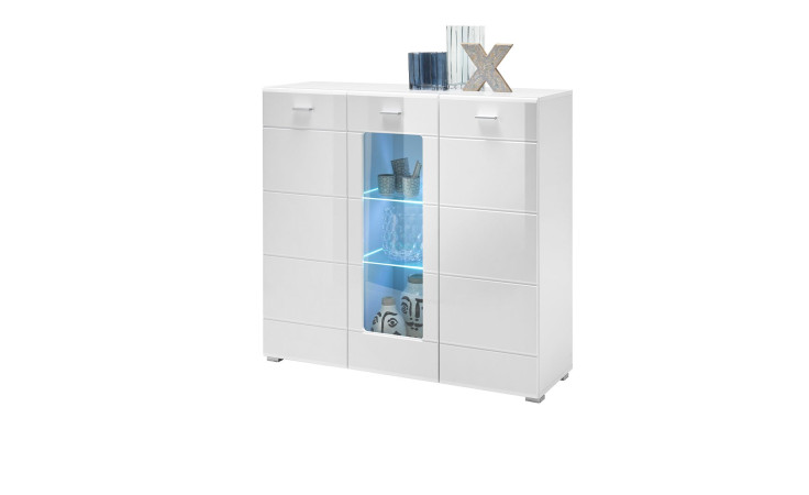 Highboard Erik in der Farbe weiß