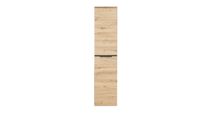 Aktenschrank Melanie in Artisan Eiche und Graphit. Frontalansicht.