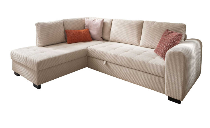 Wohnlandschaft Joachim in Cream, Ottomane links