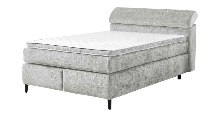 Boxspringbett Dany in der Farbe Hellgrau