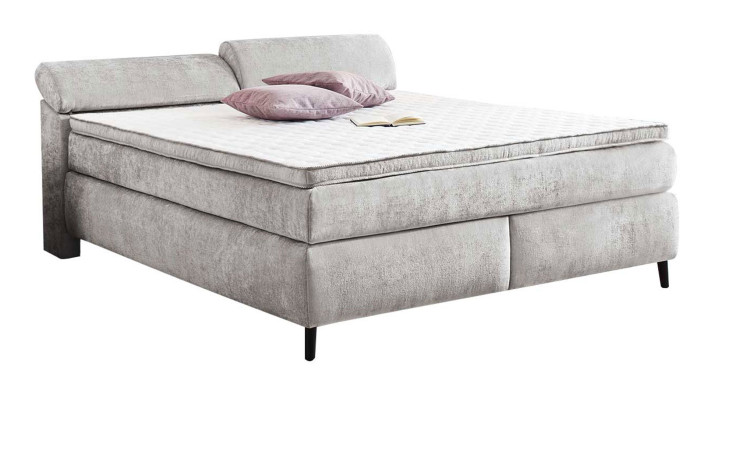 Boxspringbett Dany Mix in der Farbe Hellgrau