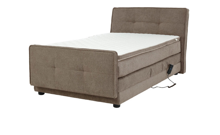 Boxspringbett Pia in der Farbe Hellbraun
