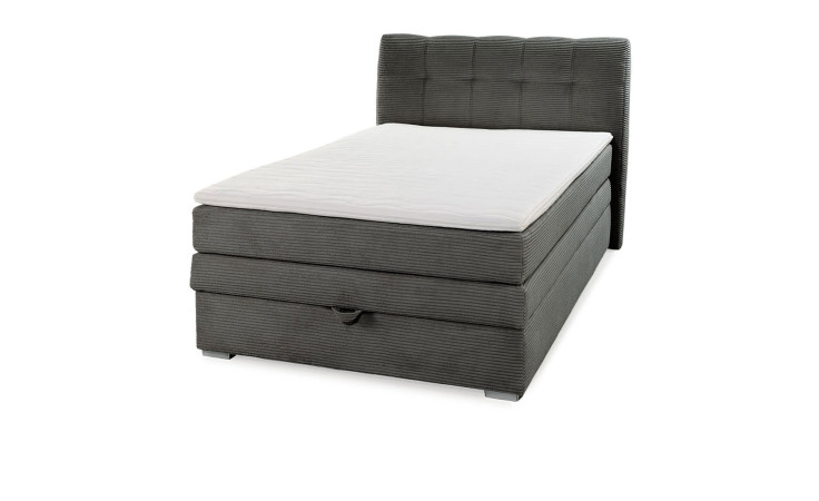 Boxspringbett Aalborg in der Farbe Grau