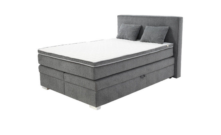 Boxspringbett Taro in der Farbe grau