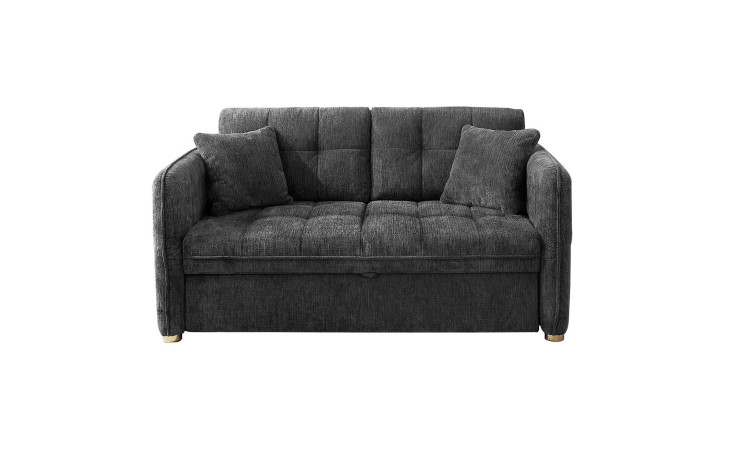 Funktionssofa Lars im Bezugstoff Schwarz 