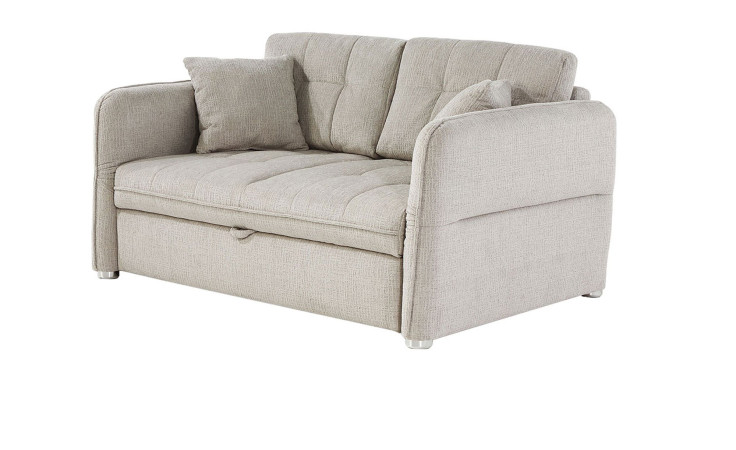 Funktionssofa Lars im Bezugstoff Hellgrau