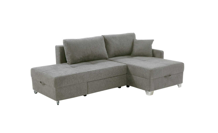 Wohnlandschaft Luke in Stoff Grau 