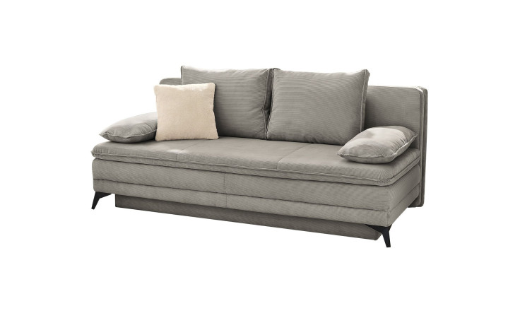 Schlafsofa Laurica in Stoff mittelgrau