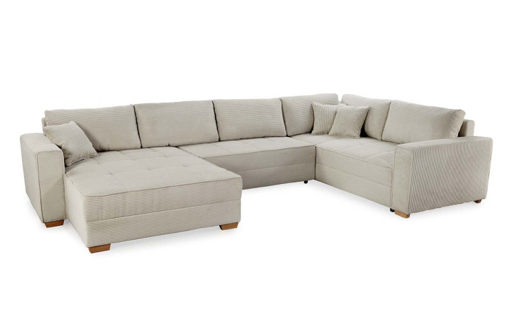 Wohnlandschaft Bornholm in der Farbe Light Greige