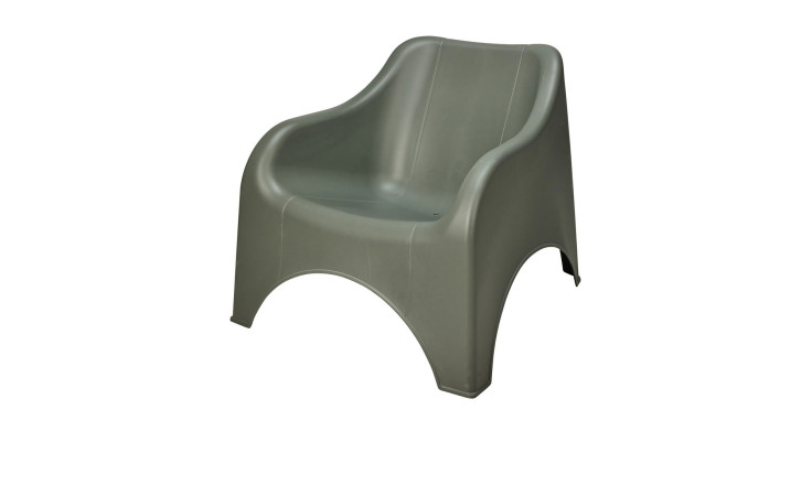 Gartenstuhl Beach Club in grün aus Polypropylen