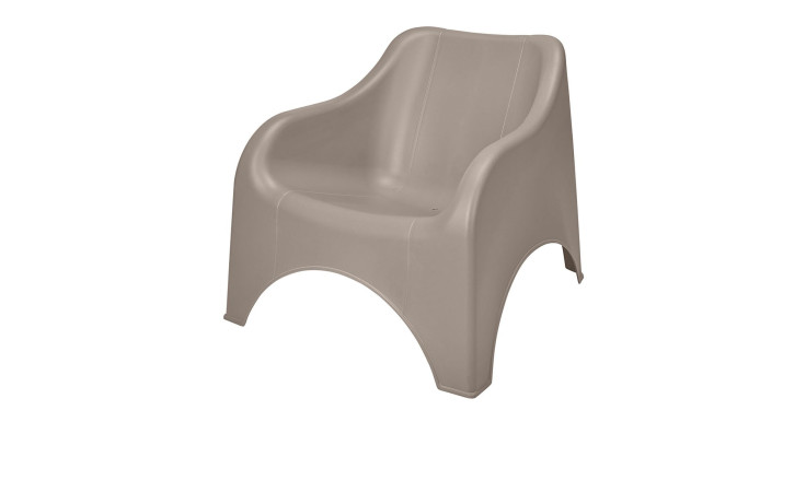 Gartenstuhl Beach Club in creme-beige aus Polypropylen