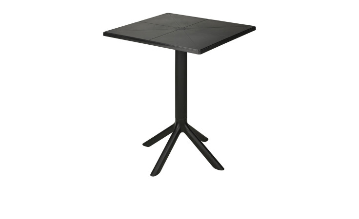 Bistro-Tisch Lagos Komfort in Schwarz aus Polypropylen 