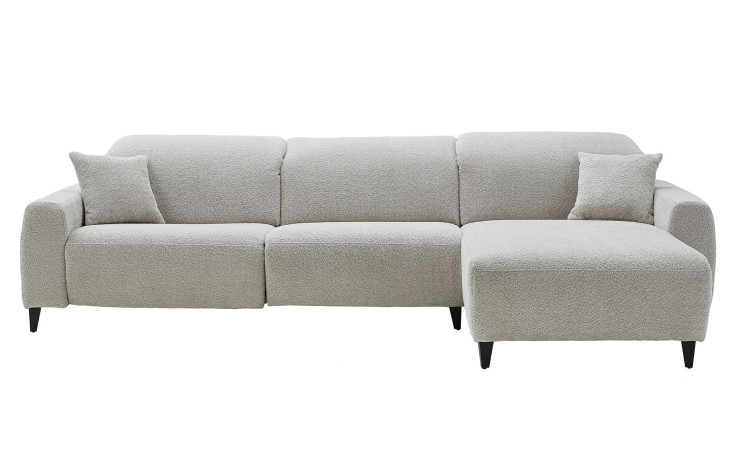 Basis-Wohnlandschaft Vanatu in einem silbernen Bezugsstoff