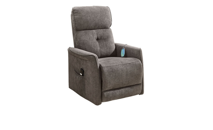 Fernsehsessel Dona im Stoff Dunkelgrau