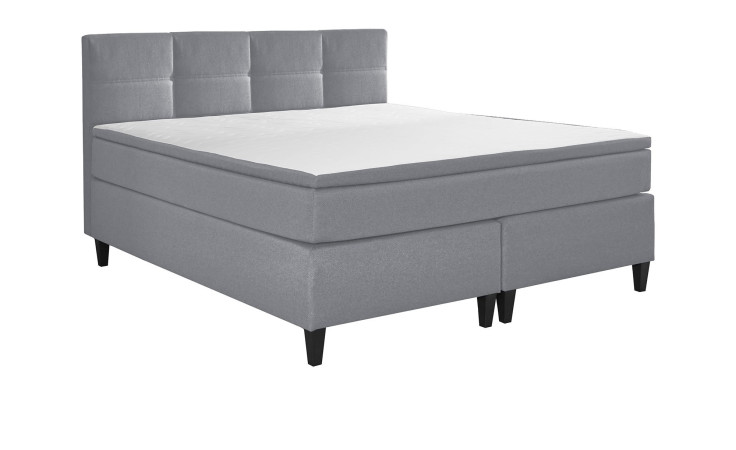 Boxspringbett Susanna, in der Farbausführung Grau