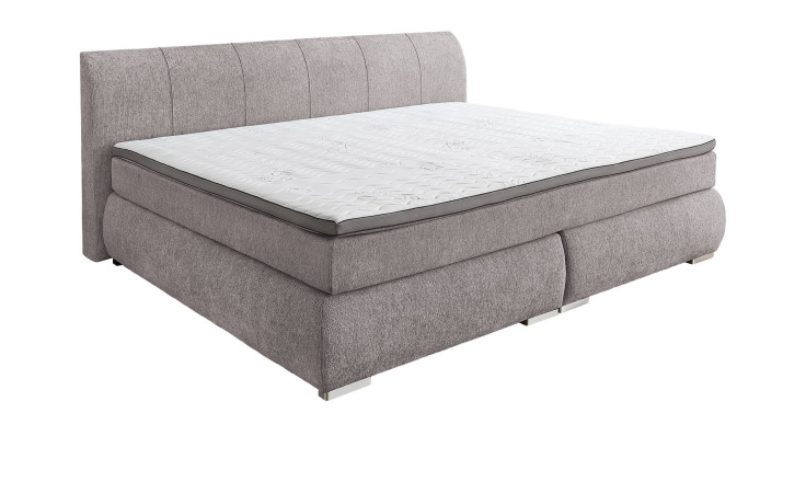 Boxspringbett Family, in der Farbausführung Dunkelgrau