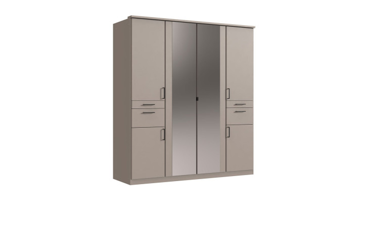 Drehtürenschrank Kaj in der Farbe Grau