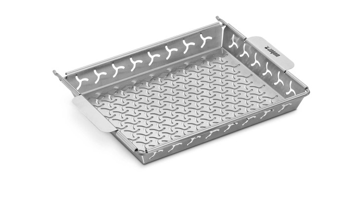 Weber Grillkorb Elevations Tiered Grilling System: Ideales Grillzubehör mit Griffen zum Gemüse grillen auf dem Grill.