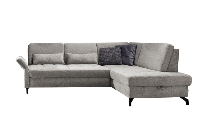 Basis-Ecksofa Westminister in der Farbe Hellgrau