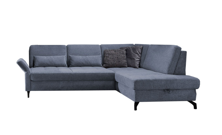 Basis-Ecksofa Westminister in der Farbe Graublau