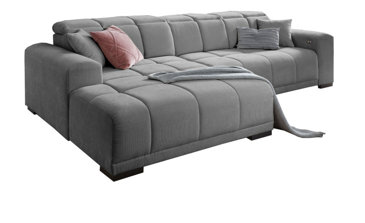 Wohnlandschaft Marbella in einem grauen Bezugsstoff