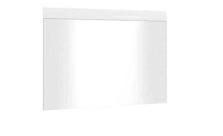 Spiegel Mestre mit einer Absetzung in Weiß Hochglanz.