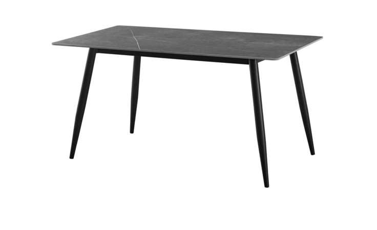 Esstisch Murcia mit einer Platte in Marmoroptik grau
