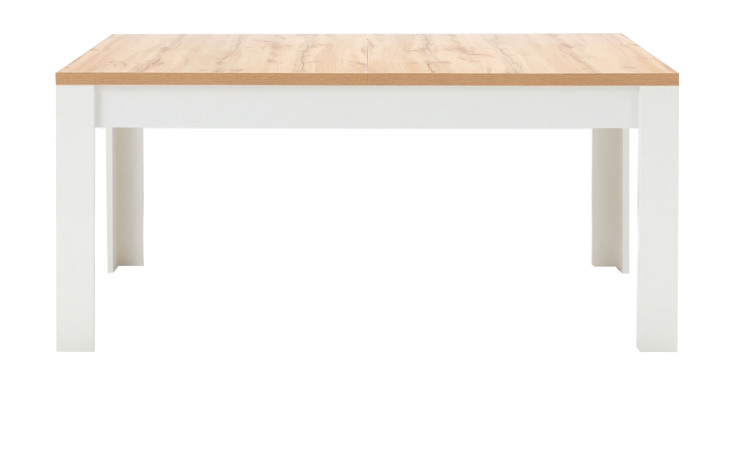 Esstisch LIV'IN Matera in weiß und Eiche Altholz-Dekor