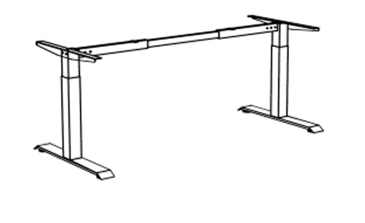 Metall-Untergestell vito Vary Ausführung Weiß matt