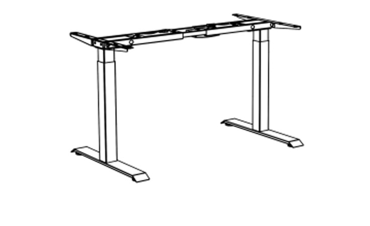 Elektro-Untergestell vito Vary Ausführung Weiß matt