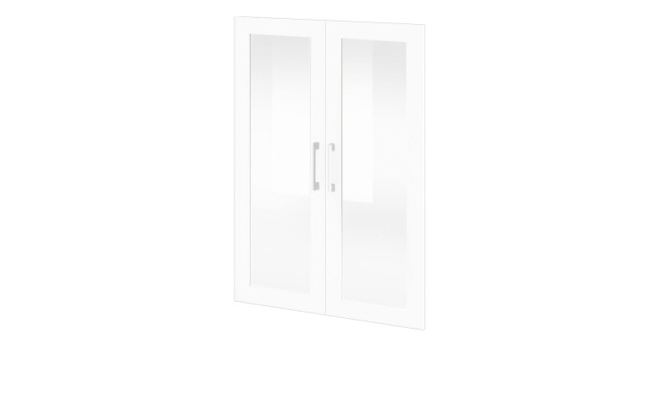 Glastüren-Paar vito Vary im Dekor Ice White supermatt