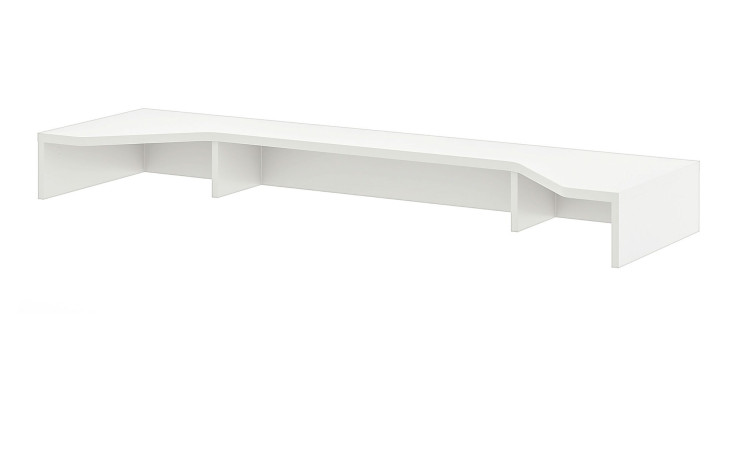 Schreibtisch-Aufsatz vito Vary im Dekor Ice White supermatt