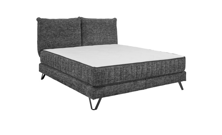 Boxspringbett set one Baldwin in der Farbe anthrazit