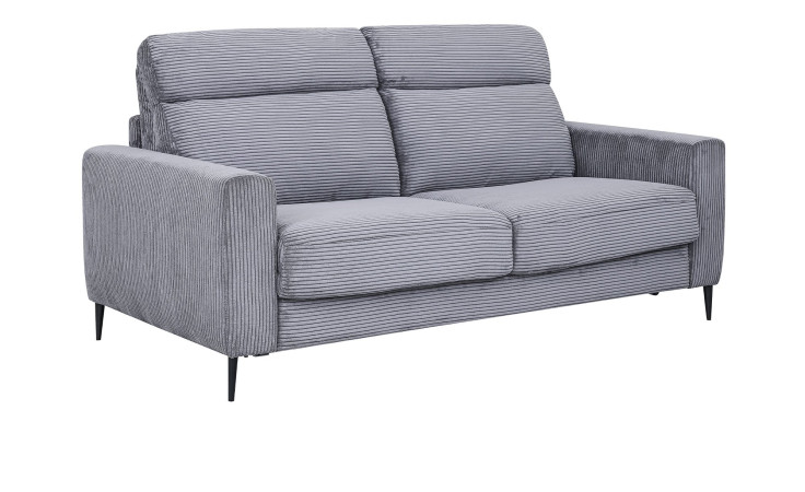 Schlafsofa Borkum mit grauem Cord-Bezug