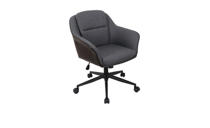 Bürostuhl Matteo in Anthrazit, stabiles, lackiertes Metallgestell 