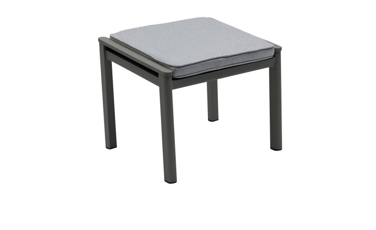 Gartenhocker Miro in Anthrazit und grau