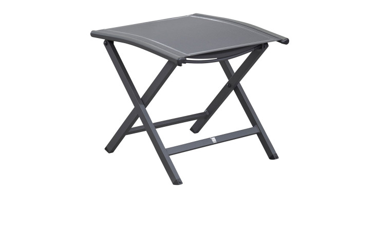 Gartenhocker Unicamo in Anthrazit, Gestell aus Aluminium