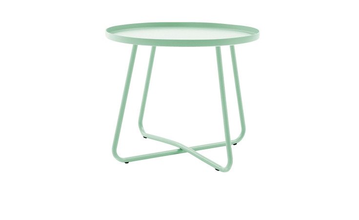 Beistelltisch Avila in grün aus Stahl