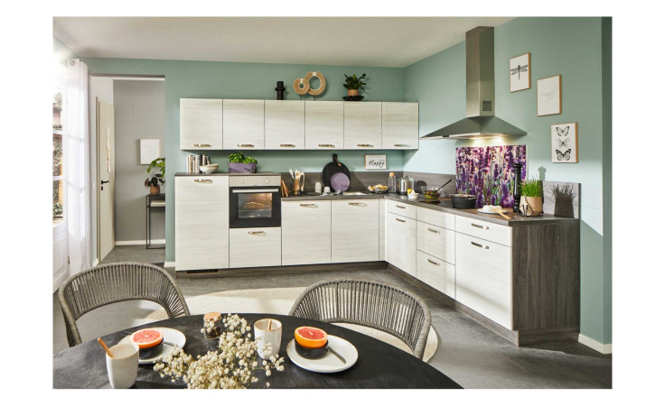 Express Küche, Plan, Eiche weiß